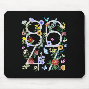 8647 Subtile Anti-Trump-Blumen-Boho Mousepad
