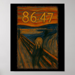 8647 Subtile Trump widerstehen Der Schrei Malerei Poster