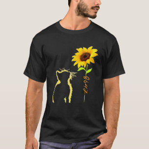 8647 Subtle Anti Trump 86 47 Cat Sonnenblume T-Shirt