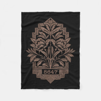 8647 Subtle Anti Trump 86 47 Floral Boho Style _2 Fleecedecke