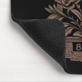 8647 Subtle Anti Trump 86 47 Floral Boho Style _2 Mousepad (Ecke)