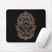 8647 Subtle Anti Trump 86 47 Floral Boho Style _2 Mousepad (Mit Mouse)