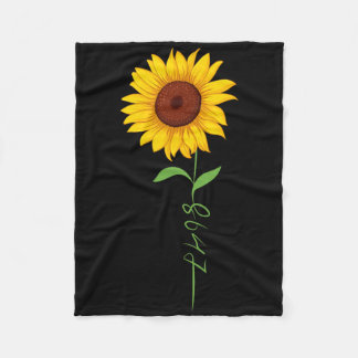 8647 Subtle Anti Trump 86 47 Floral Boho Style Fleecedecke