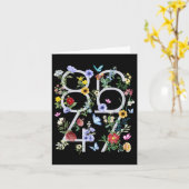 8647 Subtle Anti Trump 86 47 Floral Boho Style Karte (Gelbe Blume)