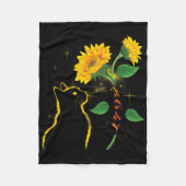 8647 Subtle Anti Trump 86 47 Sunflower Cat Lovers Fleecedecke (Vorderseite)