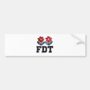 8647 Subtle Anti Trump Anti MAGA 86 47 Floral Boho Autoaufkleber