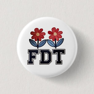 8647 Subtle Anti Trump Anti MAGA 86 47 Floral Boho Button