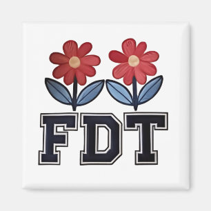 8647 Subtle Anti Trump Anti MAGA 86 47 Floral Boho Magnet