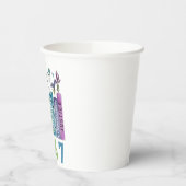 8647 Subtle Anti Trump Anti MAGA 86 47 Floral LGBT Pappbecher (Links)