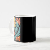 8647 Subtle Anti Trump Floral Boho Kaffeetasse (Vorderseite Links)