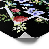 8647 Subtle Anti Trump Floral Boho  Poster (Ecke)