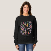 8647 Subtle Floral Boho Stil Ein Friedlicher Prote Sweatshirt (Vorne ganz)