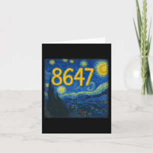 8647 Subtle Resist Trump Van Gogh Starry Night Pol Karte