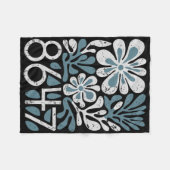 8647 Subtle Trump 86 47 Floral Boho Style Fleecedecke (Vorderseite (Horizontal))