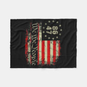 8647 Trump 86 47 Us Flag We The People Impeach 47 Fleecedecke (Vorderseite (Horizontal))