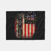 8647 Trump 86 47 Us Flag We The People Impeach 47 Fleecedecke (Vorderseite (Horizontal))