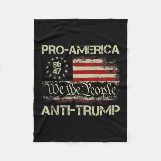 8647 We The People Pro-america Anti-trump Tank Top Fleecedecke (Vorderseite)