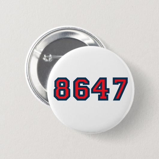 8647 Widerstand gegen Trump Button (Vorne & Hinten)