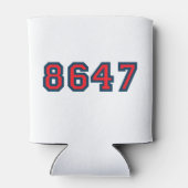 8647 Widerstand gegen Trump Dosenkühler (Rückseite)