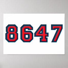 8647 Widerstand gegen Trump Poster