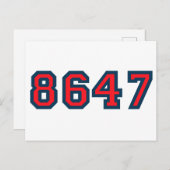 8647 Widerstand gegen Trump Postkarte (Vorne/Hinten)