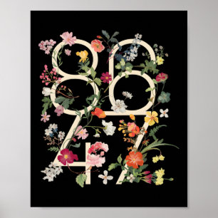 8647 Widerstehe subtiler floraler Foxtrot Delta Ta Poster
