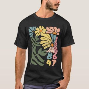 8647 Widerstehen Subtile Florale Foxtrot Delta Tan T-Shirt