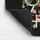 8647 Widersteht subtiler floraler Foxtrot Delta Ta Mousepad (Ecke)