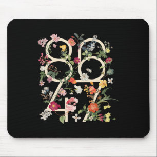 8647 Widersteht subtiler floraler Foxtrot Delta Ta Mousepad