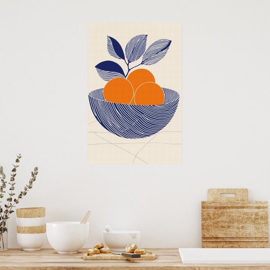 866 Abstrakt Poster (Küche)