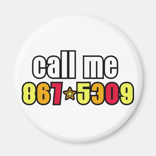 867-5309 MAGNET (Vorne)