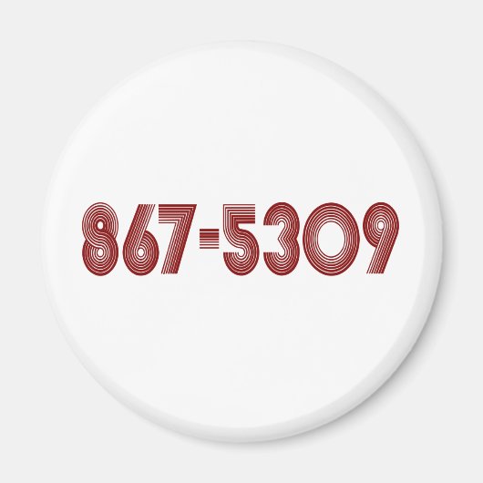 867-5309 MAGNET (Vorne)