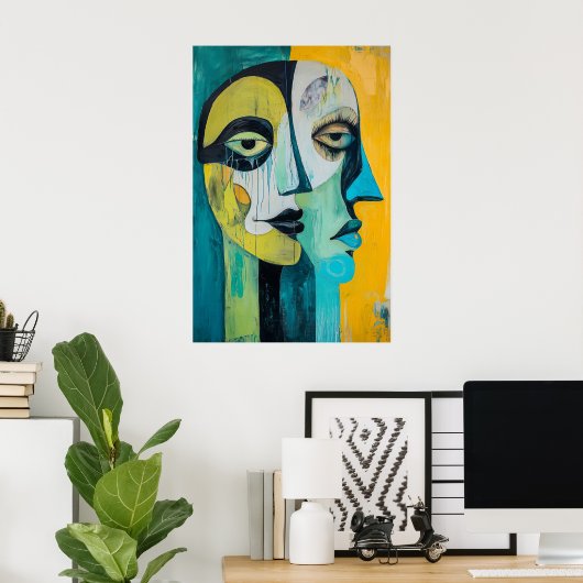 867 Abstrakt Poster (Heimbüro)