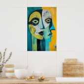 867 Abstrakt Poster (Küche)