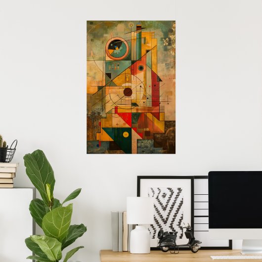 868 Abstrakt Poster (Heimbüro)