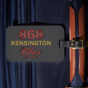 868 VIBES in roter Schrift Gepäckanhänger