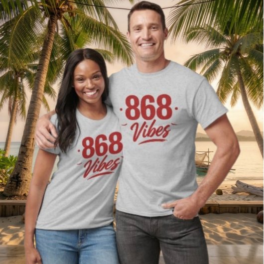 868 VIBES - ROTER TEXT T-Shirt