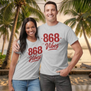 868 VIBES - ROTER TEXT T-Shirt