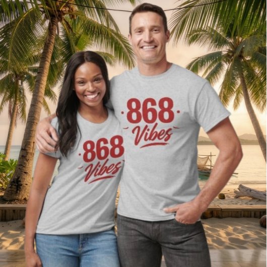 868 VIBES - ROTER TEXT T-Shirt