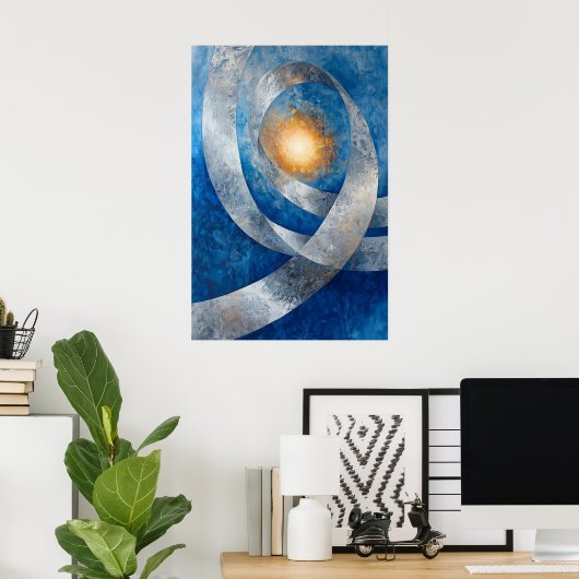 869 Abstrakt Poster (Heimbüro)