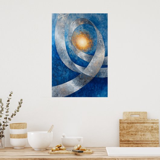 869 Abstrakt Poster (Küche)