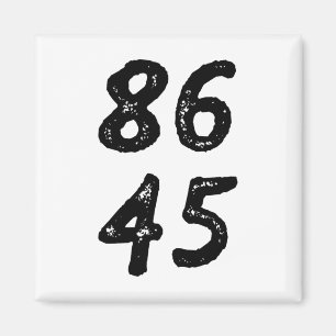 86 45 Anti-Trump Retro abgenutzt im Vintage-Stil Magnet