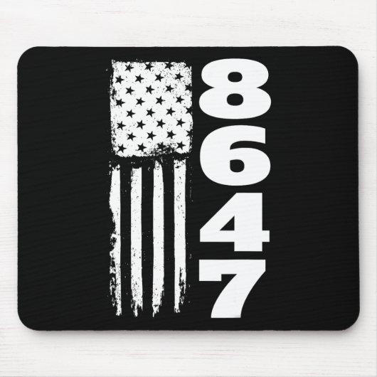 86 47 8647 Subtile Anti-Trump-  Mousepad (Vorne)