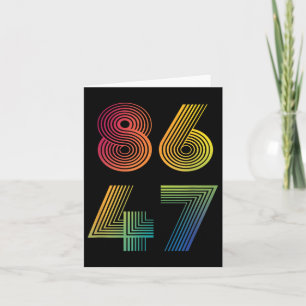 86 47 Anti Trump 8647 Impeach 47 Anti-Trump Präsid Karte