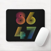 86 47 Anti Trump 8647 Impeach 47 Anti-Trump Präsid Mousepad (Mit Mouse)