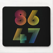 86 47 Anti Trump 8647 Impeach 47 Anti-Trump Präsid Mousepad (Vorne)