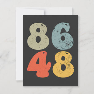 86 47 Anti Trump 8648 Retro Vintage 2028 Wahl Dankeskarte