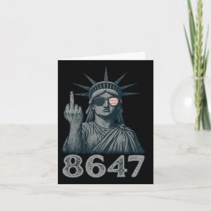 86 47 Anti Trump Funny 8647 Anti-Trump Statue of L Karte