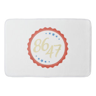86 47 Anti Trump Funny Badematte