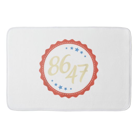 86 47 Anti Trump Funny Badematte (Vorderseite)